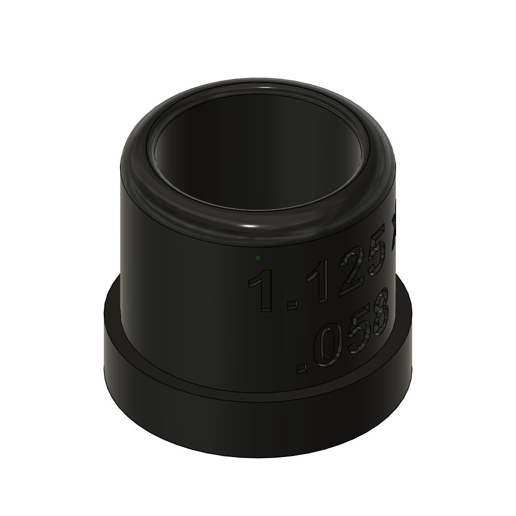 Henderson Race Shop Store black steering shaft bushing for custom steering columns and tubing support
