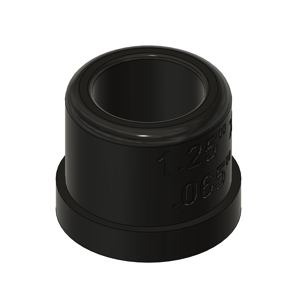 Henderson Race Shop Store black press-fit steering shaft bushing for custom steering columns and tubing support