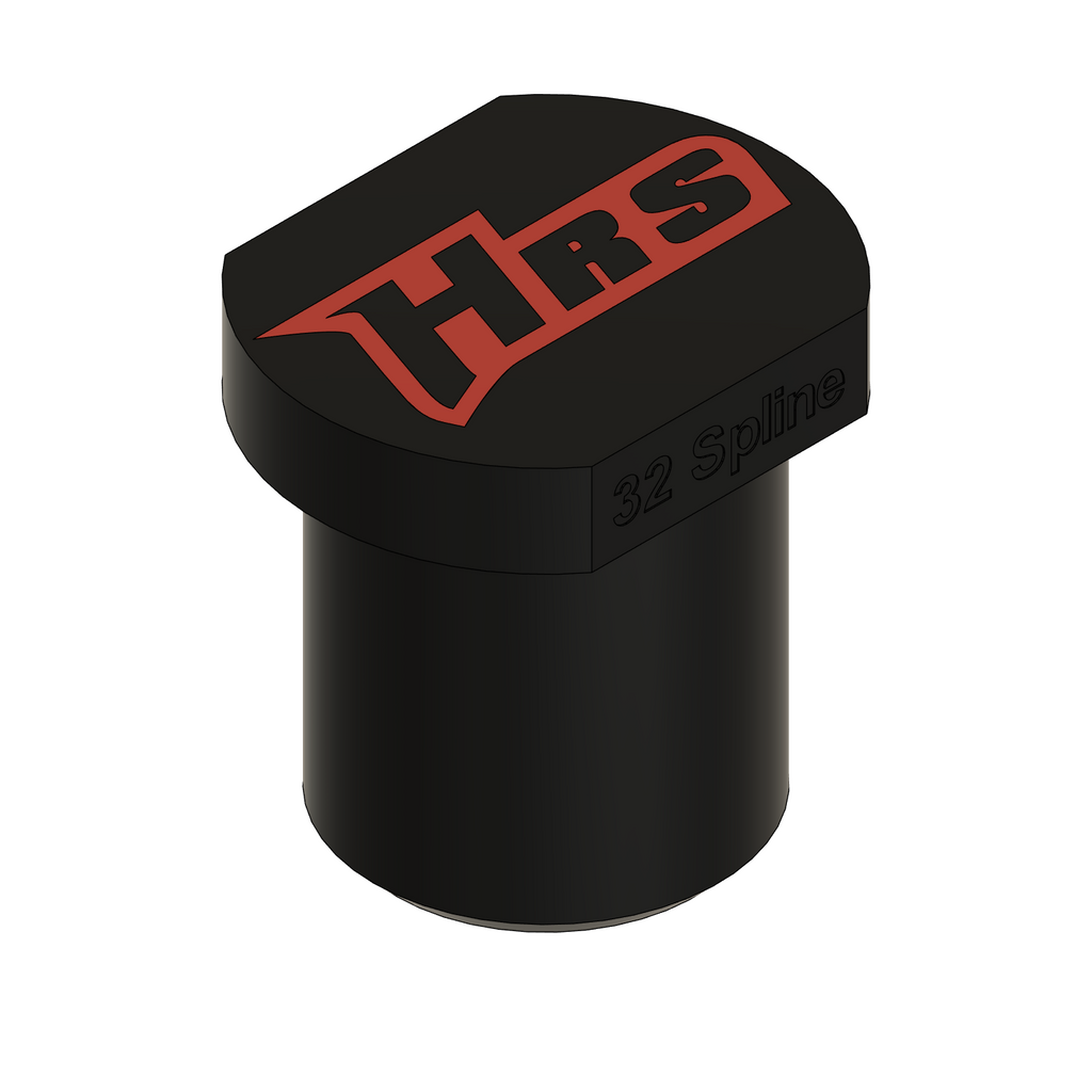 Henderson Race Shop Store 32-spline black 3D printed transmission output shaft alignment tool with red HRS logo