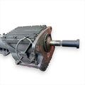 Henderson Race Shop Store transmission input shaft alignment tool attached to a Jerico racing gearbox for precision.