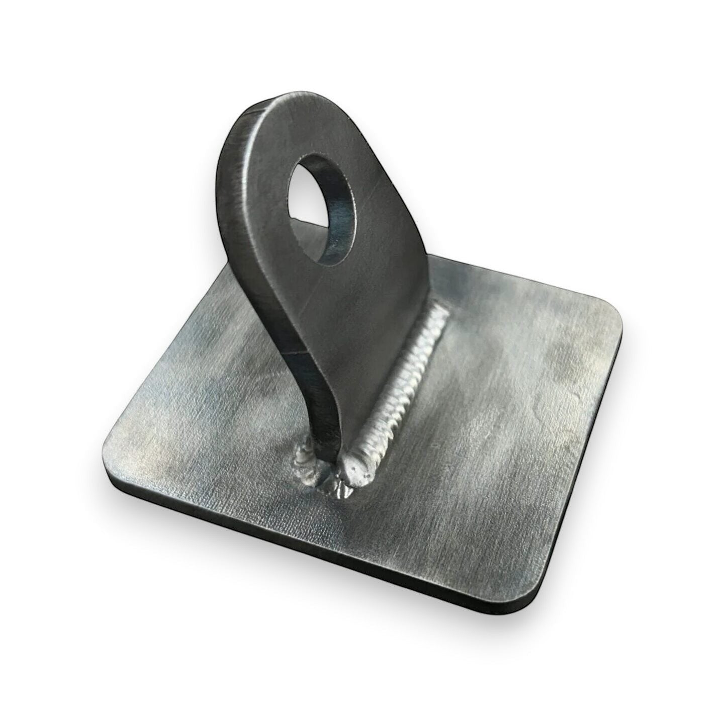 Henderson Race Shop Store weld-in steel floor mount for 5-point racing harness submarine belt with 1/2 inch hole