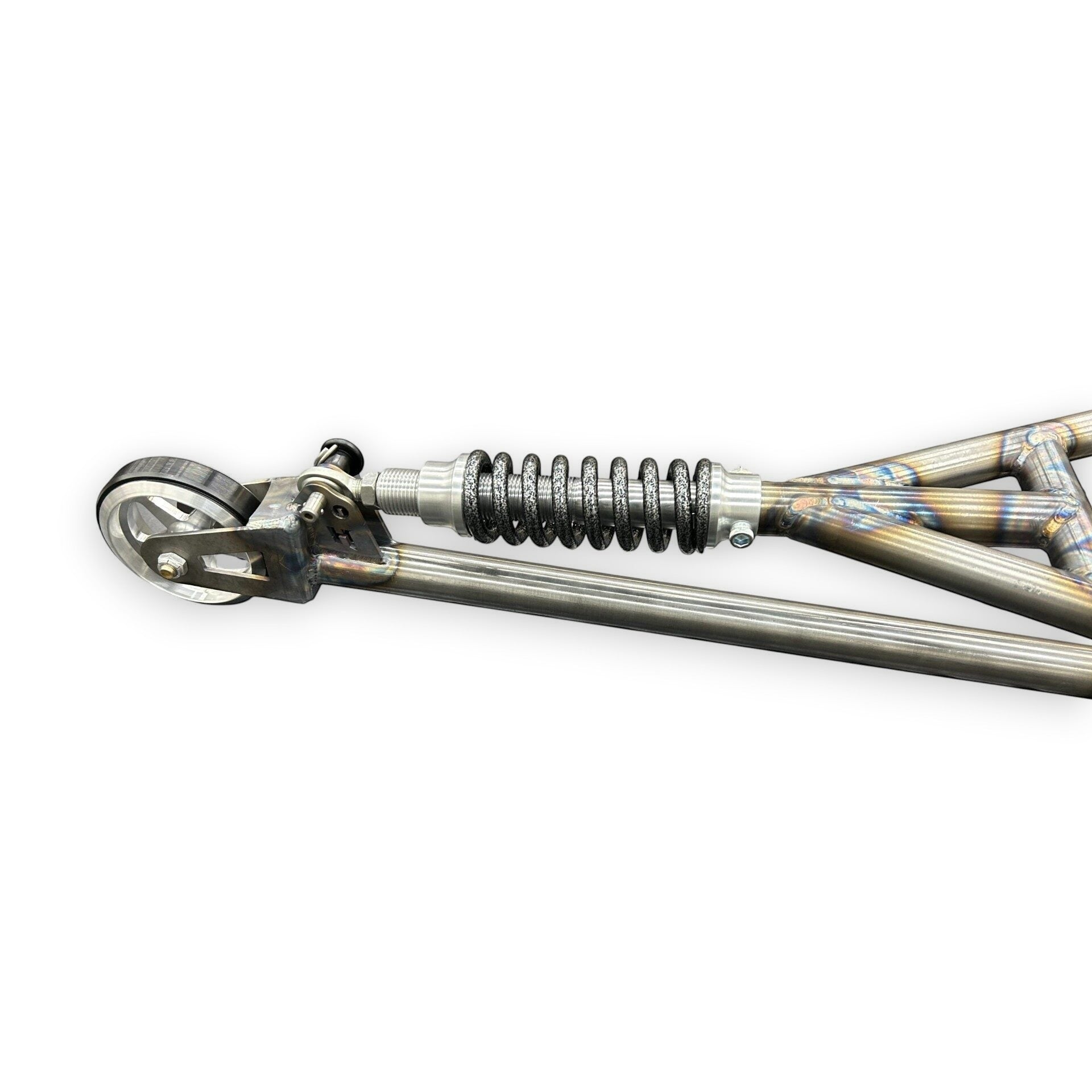 Henderson Race Shop Store heavy-duty wheelie bar spring slider assembly with T6 aluminum and 550 lb/in spring