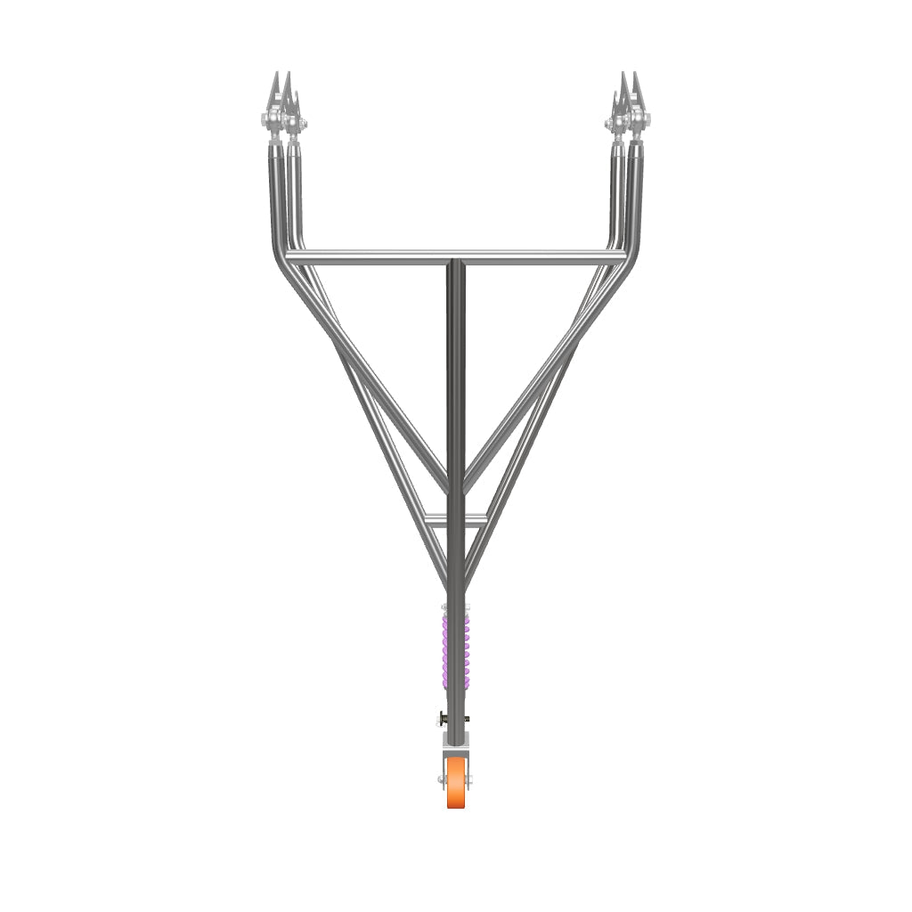 HRS Single Wheelie Bar with Heavy Duty Spring Slider